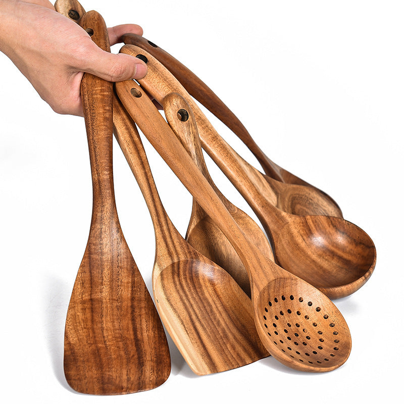 Teak Natural Wood Cooking Utensils