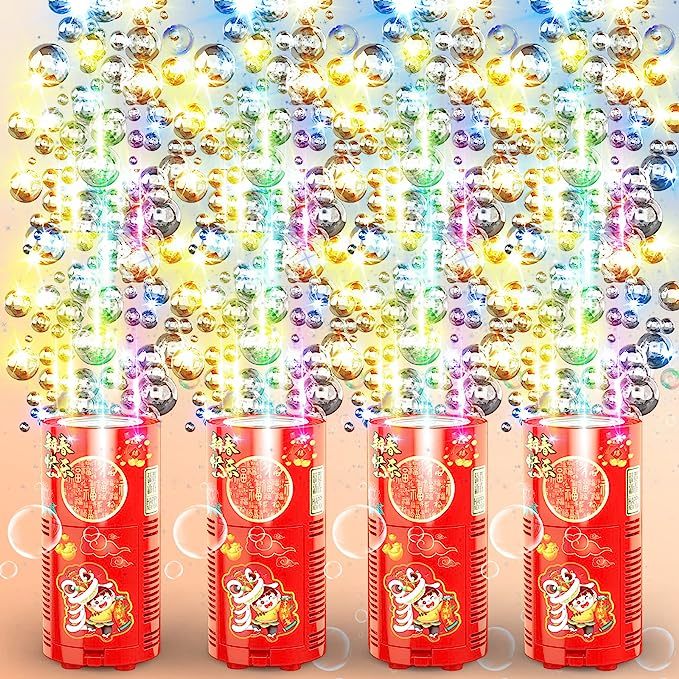 Fireworks Bubble Machine With 80ml Bubble Solution