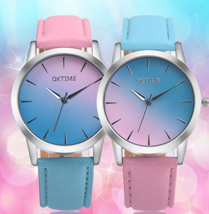 Fashion Casual Retro Rainbow Design Watch