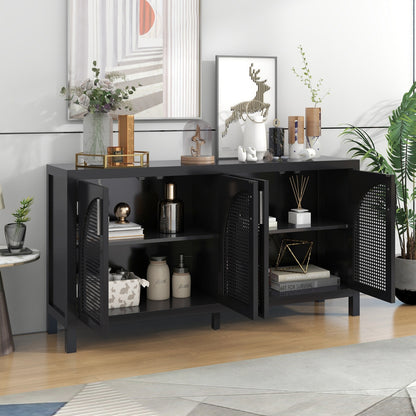 TREXM Sideboard With Rattan Door