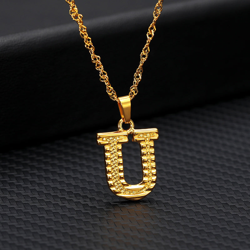 Gold-plated pendant necklace