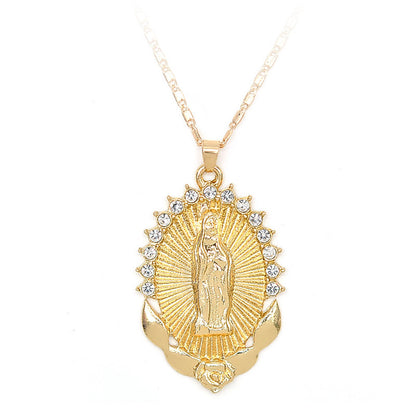 Holy Virgin Mary Pendant Necklace