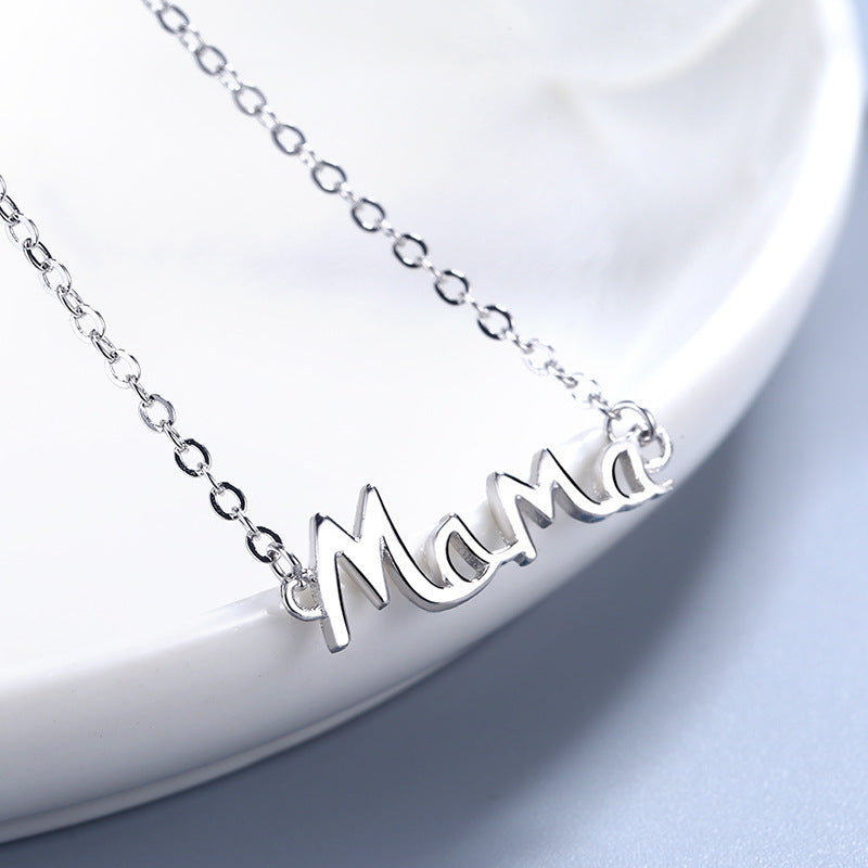 Everyday is Mother's Day - Sterling Silver English Letter MaMa Necklace