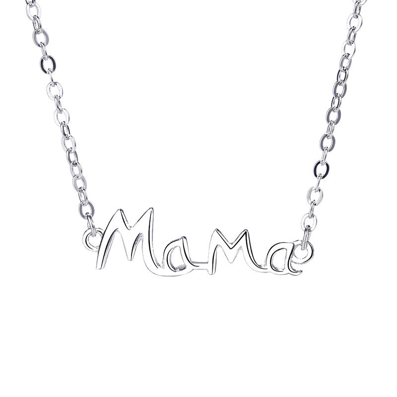 Everyday is Mother's Day - Sterling Silver English Letter MaMa Necklace