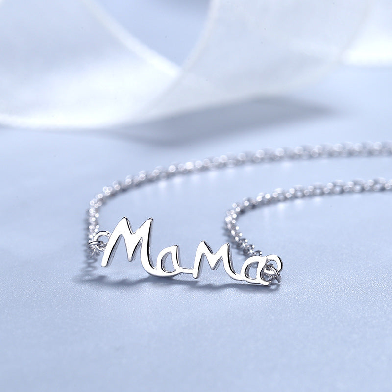 Everyday is Mother's Day - Sterling Silver English Letter MaMa Necklace