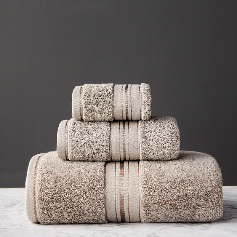 Pure Color Thick Cotton Bath Towel