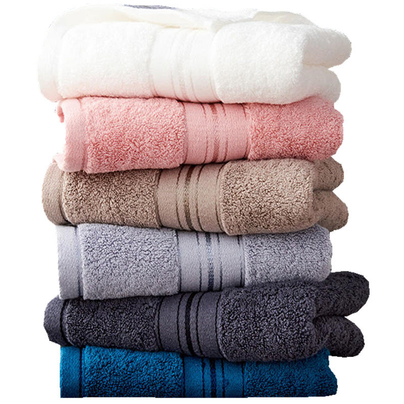 Pure Color Thick Cotton Bath Towel