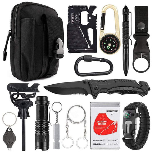 New Outdoor Camping Multi-Function Tool and Wild Survival Equipment, Sos/Self-Defense Supplies