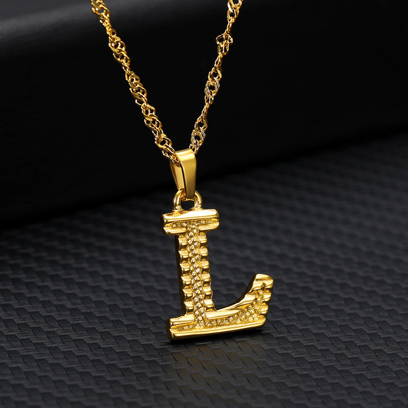 Gold-plated pendant necklace