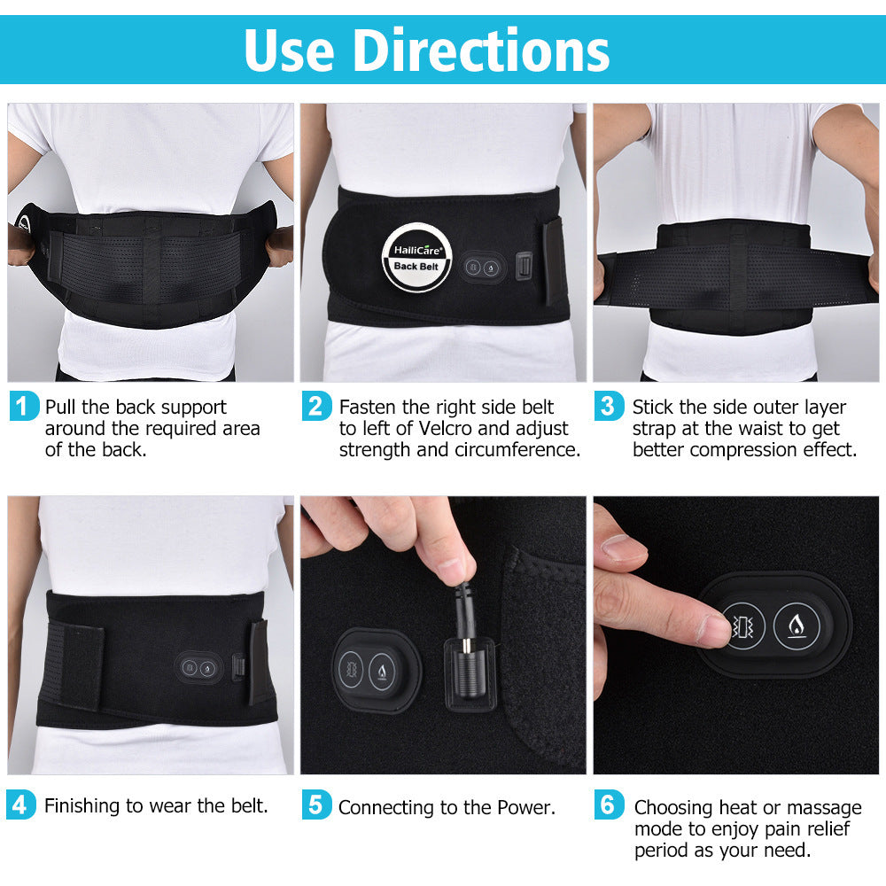 Red Light Heating Massage Belt