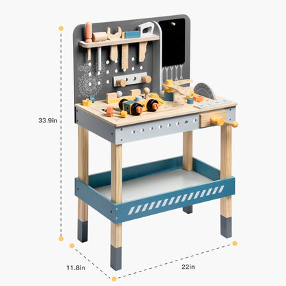Wooden Tool Bench For Kids