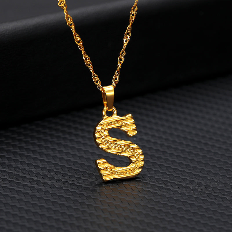 Gold-plated pendant necklace