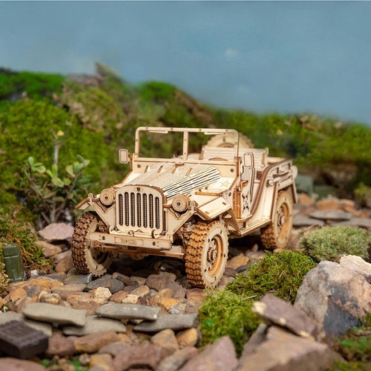 3D Wooden Puzzle Jeep