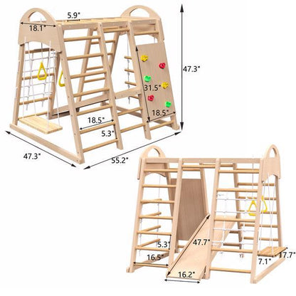 Indoor Playground 7-in-1 Jungle Gym Toy Set