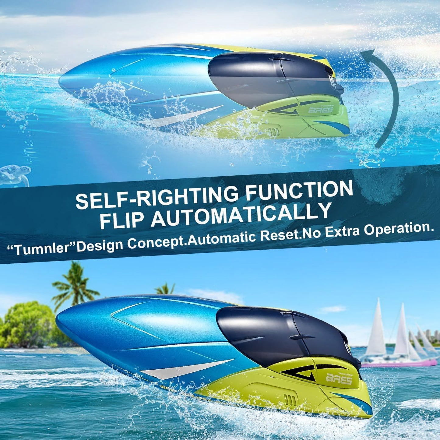 2.4GHz High-speed RC Racing Boat