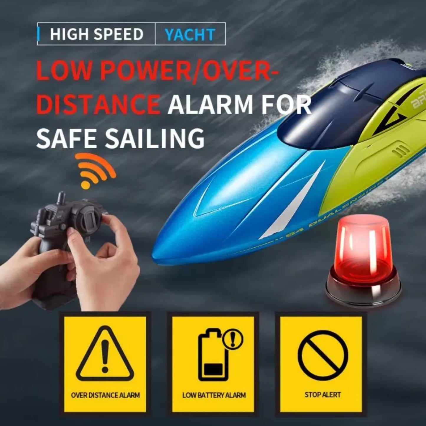 2.4GHz High-speed RC Racing Boat