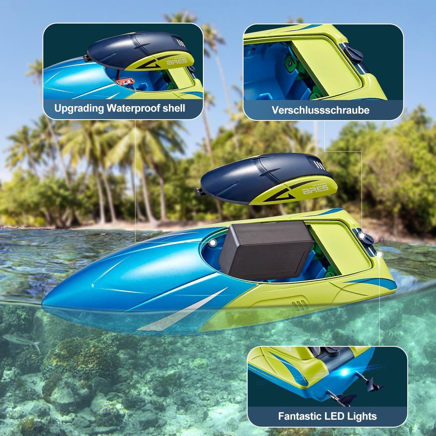 2.4GHz High-speed RC Racing Boat