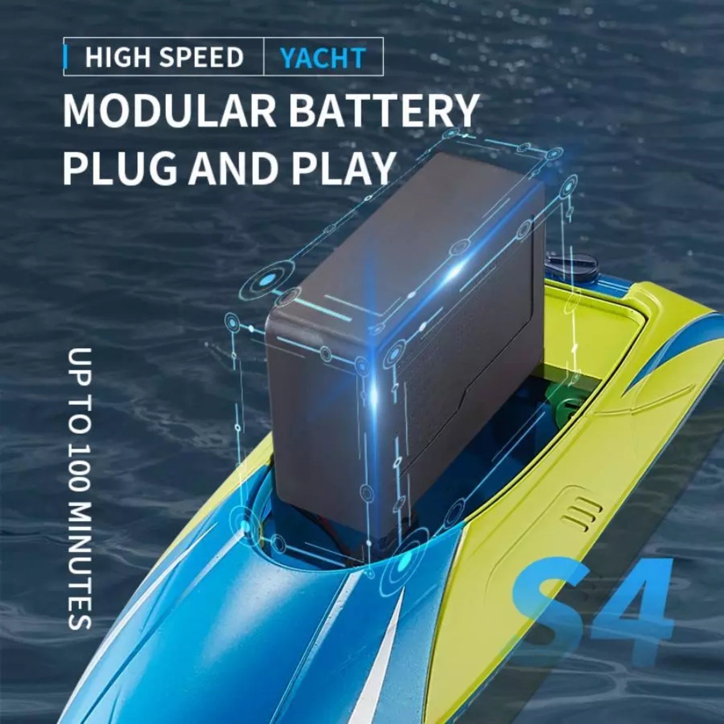 2.4GHz High-speed RC Racing Boat
