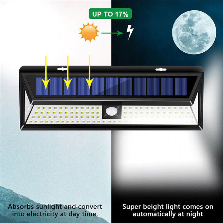 Solar Light 118 LED Motion Sensor Outdoor Light