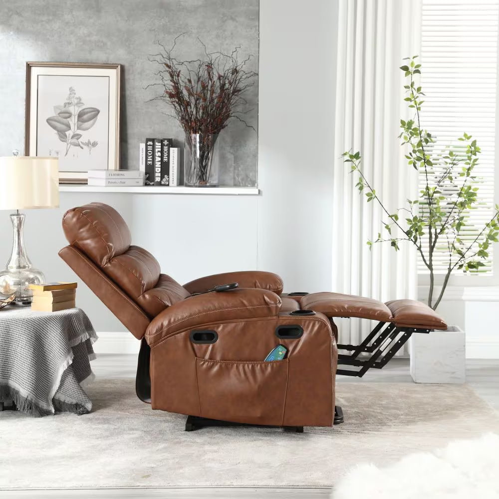 21 Inch Seat Width, Large-sized Electric Lift Recliner, 8-point Vibration Massage and Heating