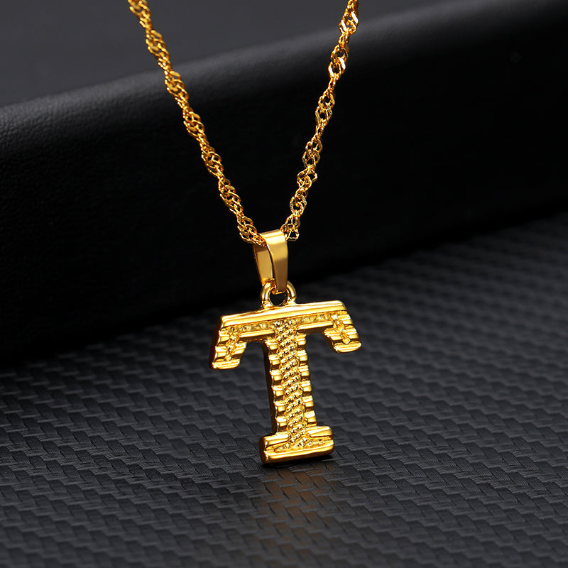 Gold-plated pendant necklace