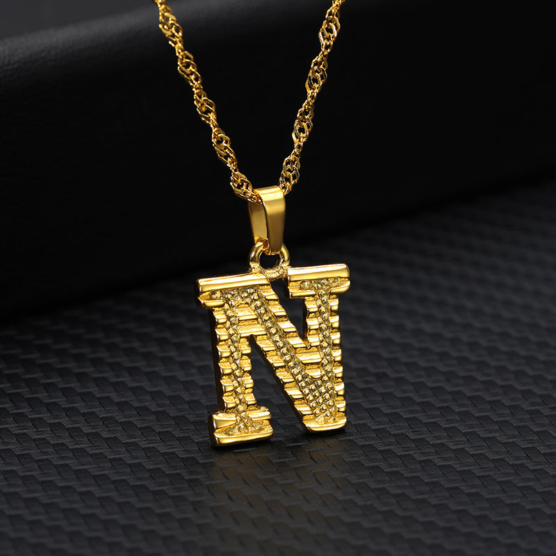 Gold-plated pendant necklace