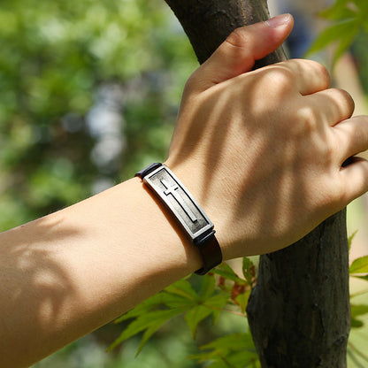 Christian Cowhide Bracelet