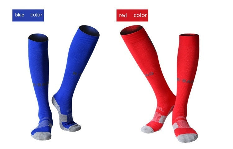 Towel Bottom Long Soccer Socks Ankle Support and Protection