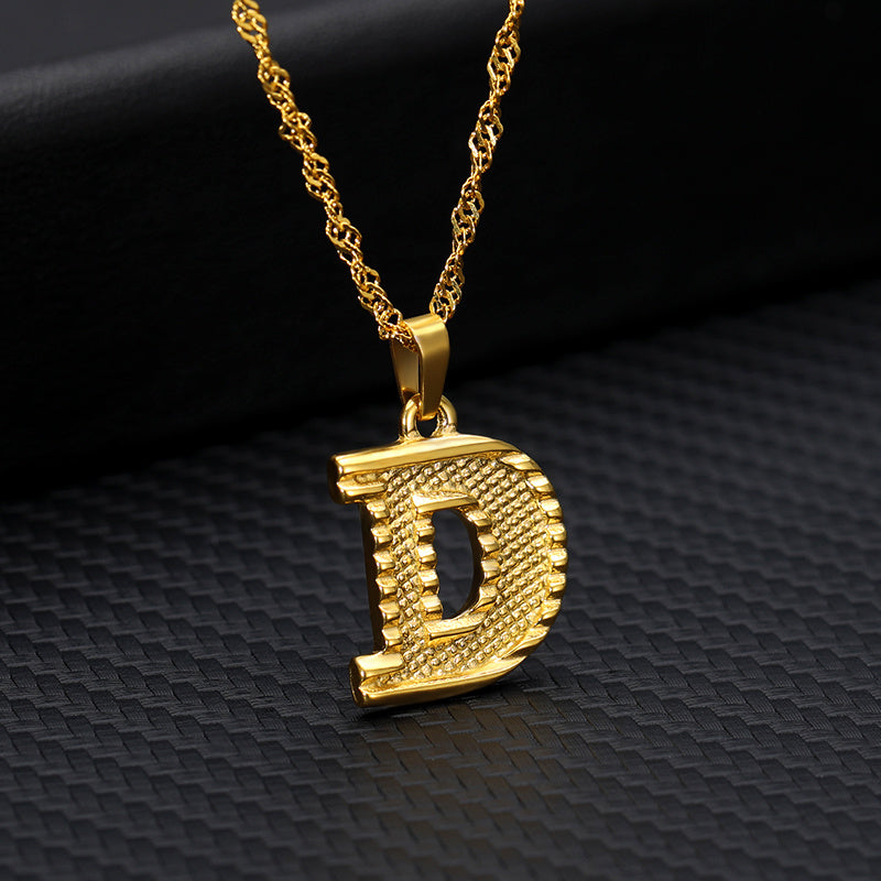 Gold-plated pendant necklace