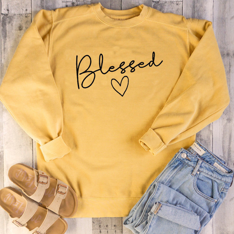 Long-sleeved blessed sweater