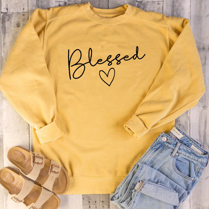 'Blessed' Long-Sleeved Sweater