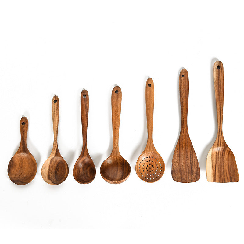 Teak Natural Wood Cooking Utensils