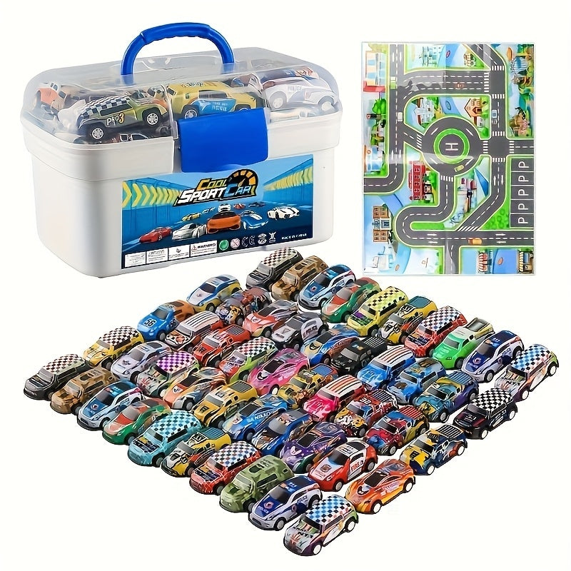 A 50-piece Alloy Toy Car Set