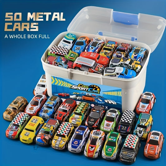 A 50-piece Alloy Toy Car Set