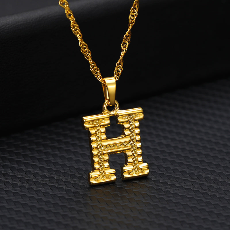 Gold-plated pendant necklace