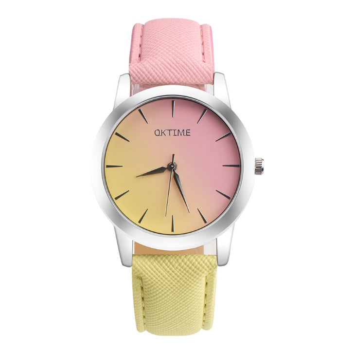 Fashion Casual Retro Rainbow Design Watch