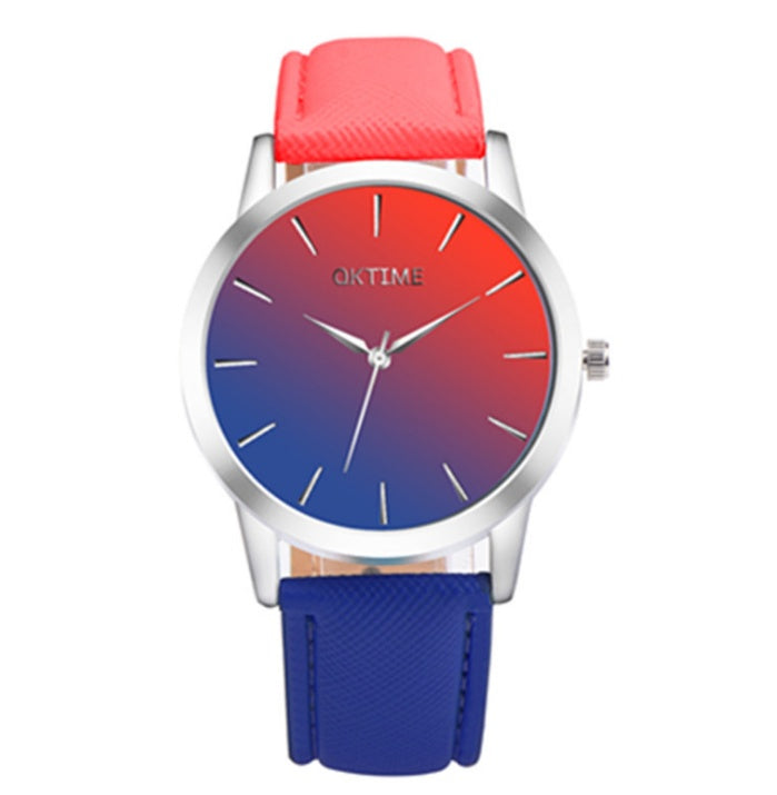 Fashion Casual Retro Rainbow Design Watch