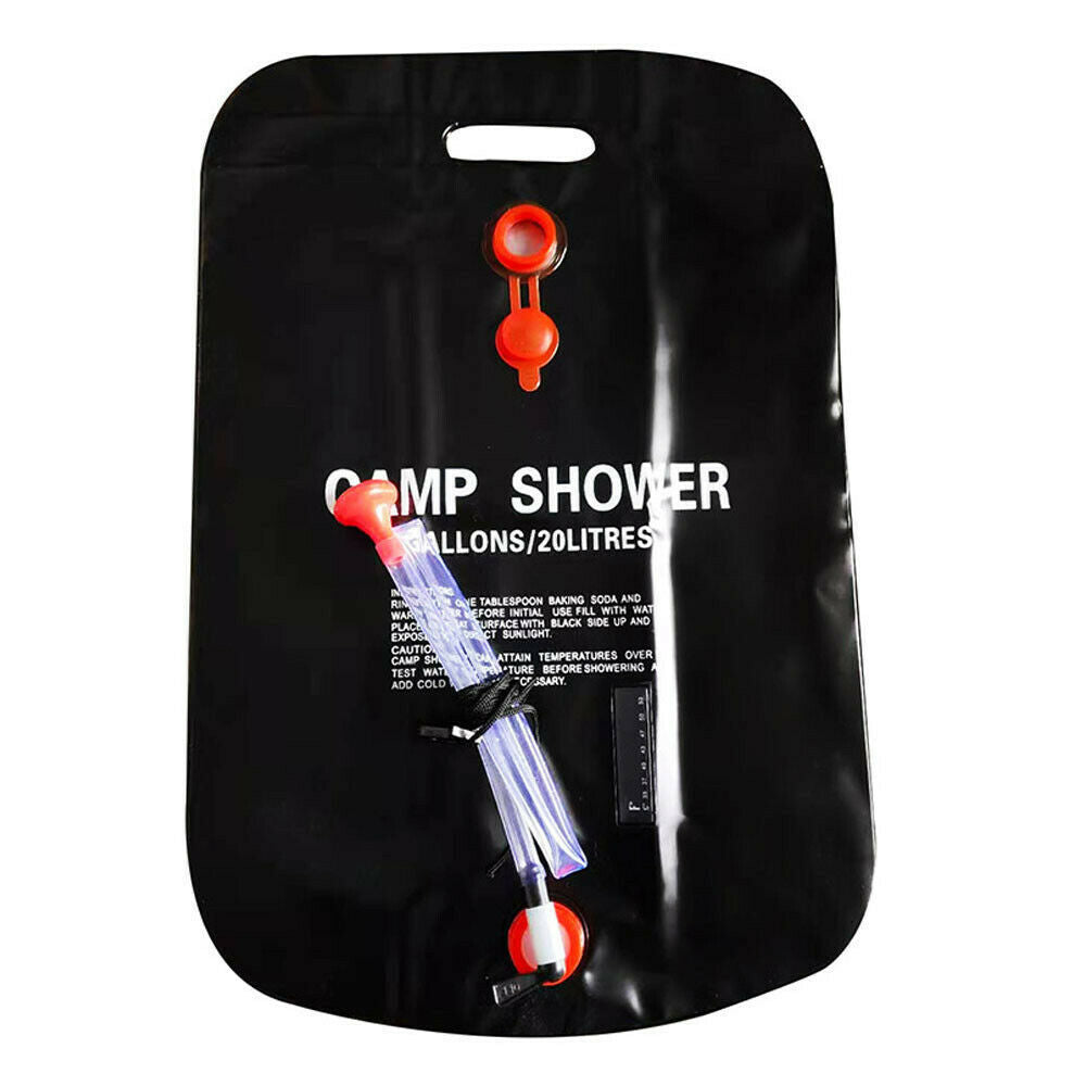 20L Camping Shower Portable Compact Solar Sun Heating Bath Bag