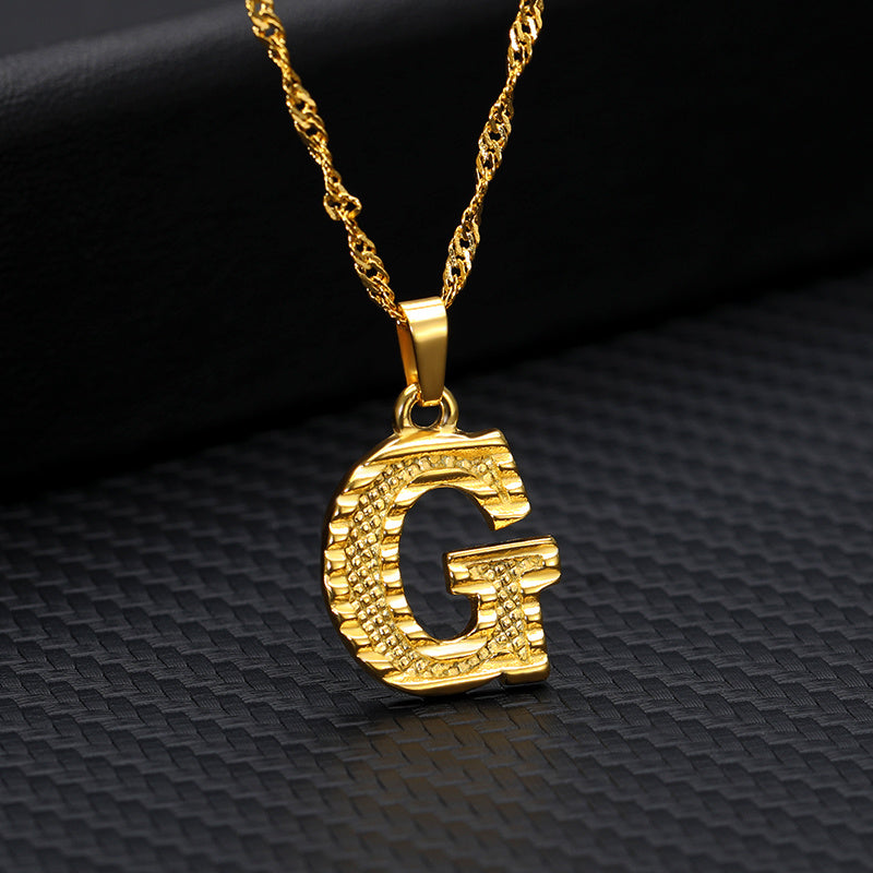 Gold-plated pendant necklace