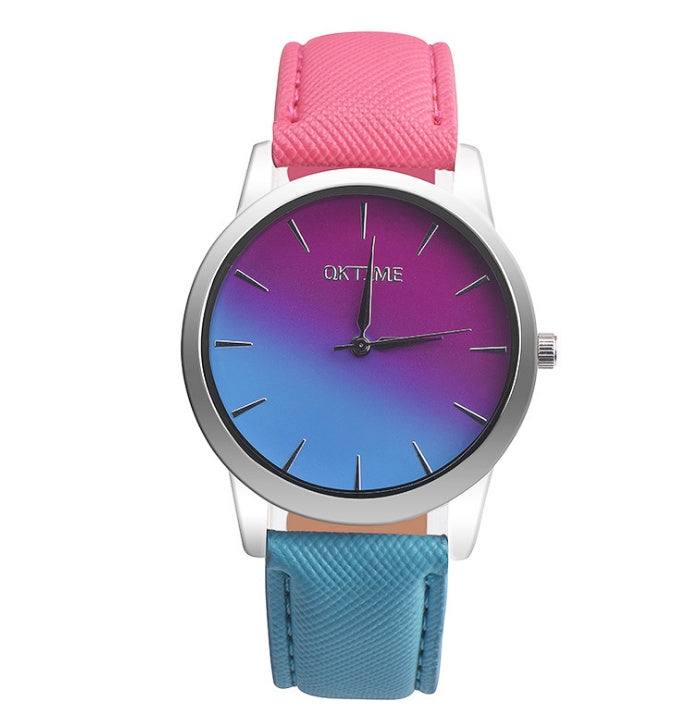 Fashion Casual Retro Rainbow Design Watch