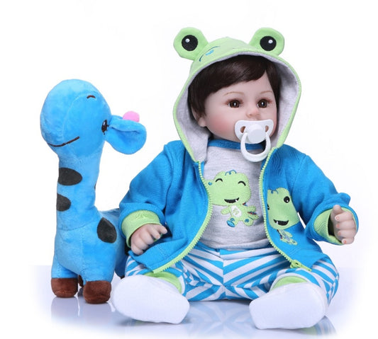 Newborn Baby Dolls Silicone Soft Cloth