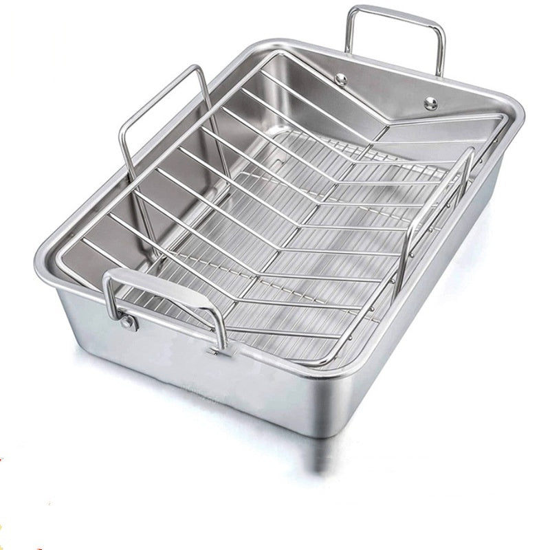 Stainless Steel Large Capacity Barbecue Tray