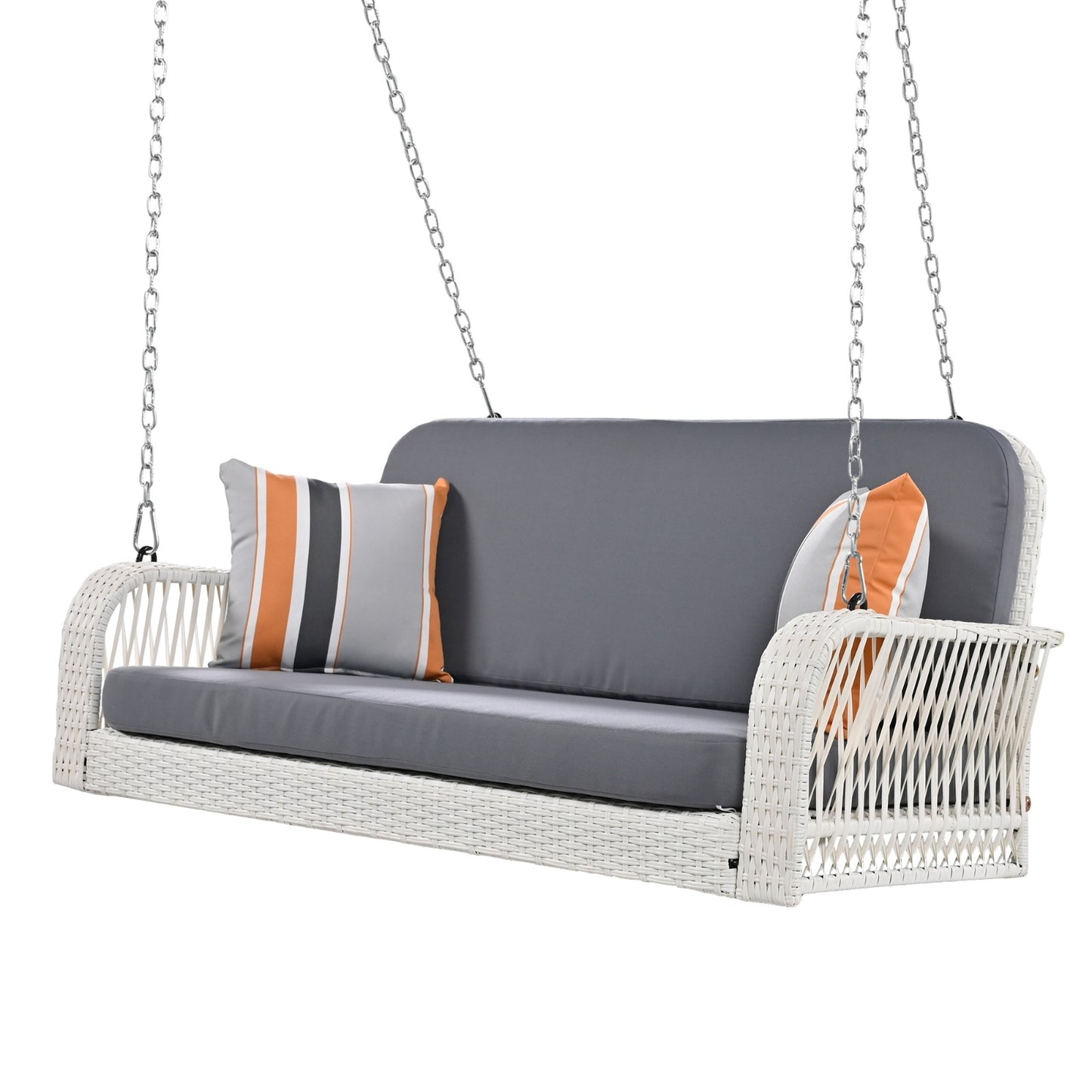PE Wicker Porch Swing