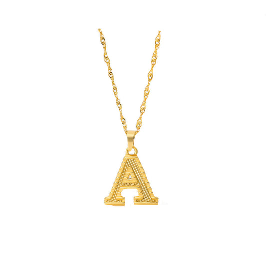 Gold-plated pendant necklace