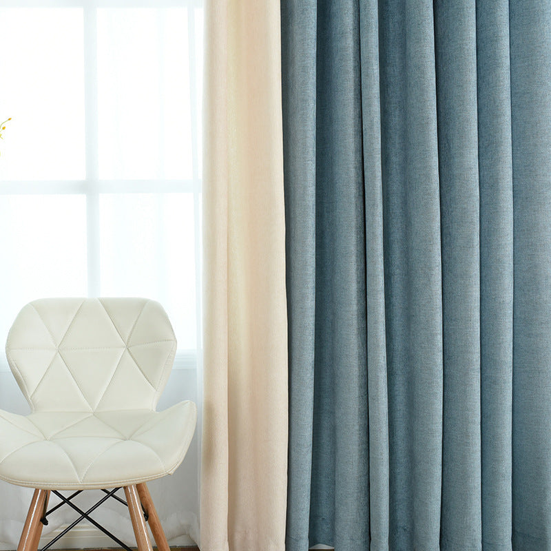 Solid Chenille Curtain High Shading