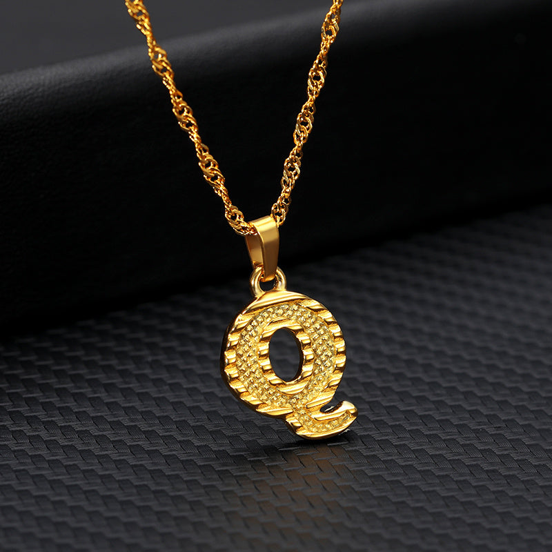 Gold-plated pendant necklace