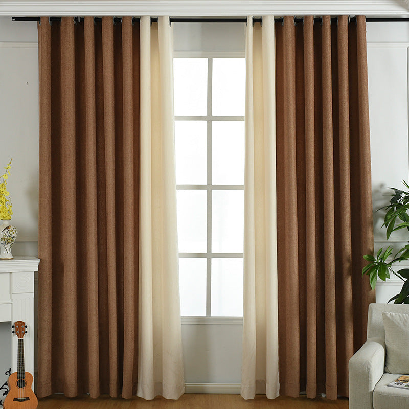 Solid Chenille Curtain High Shading