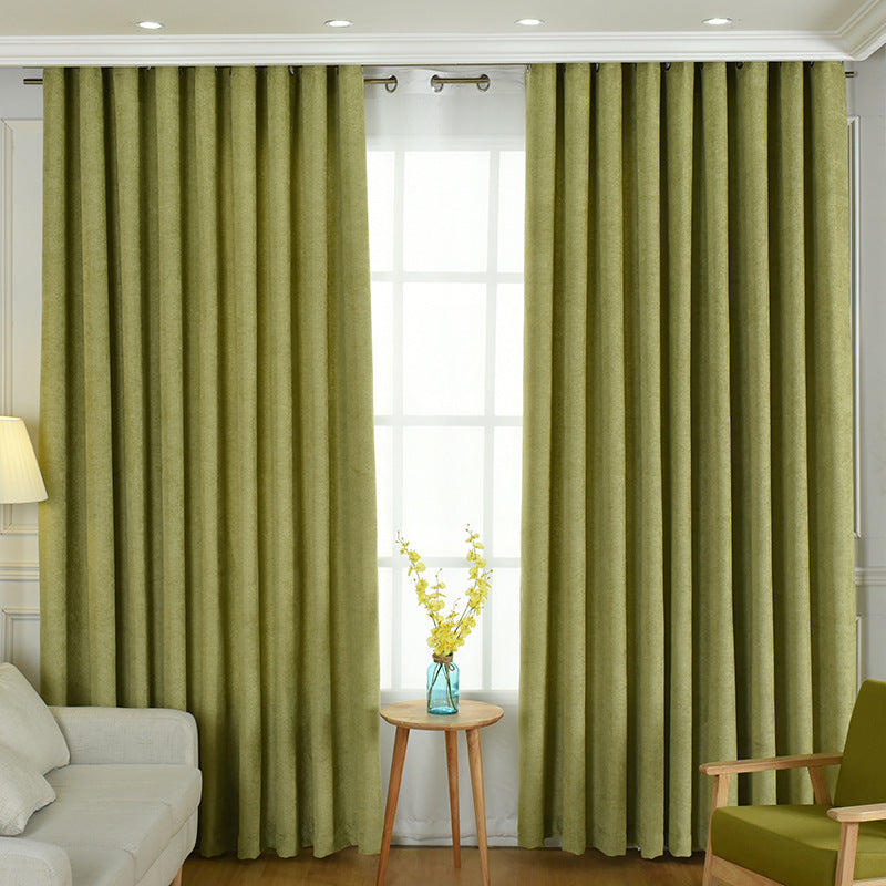 Solid Chenille Curtain High Shading