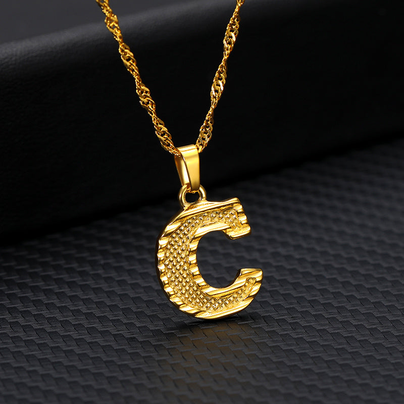 Gold-plated pendant necklace