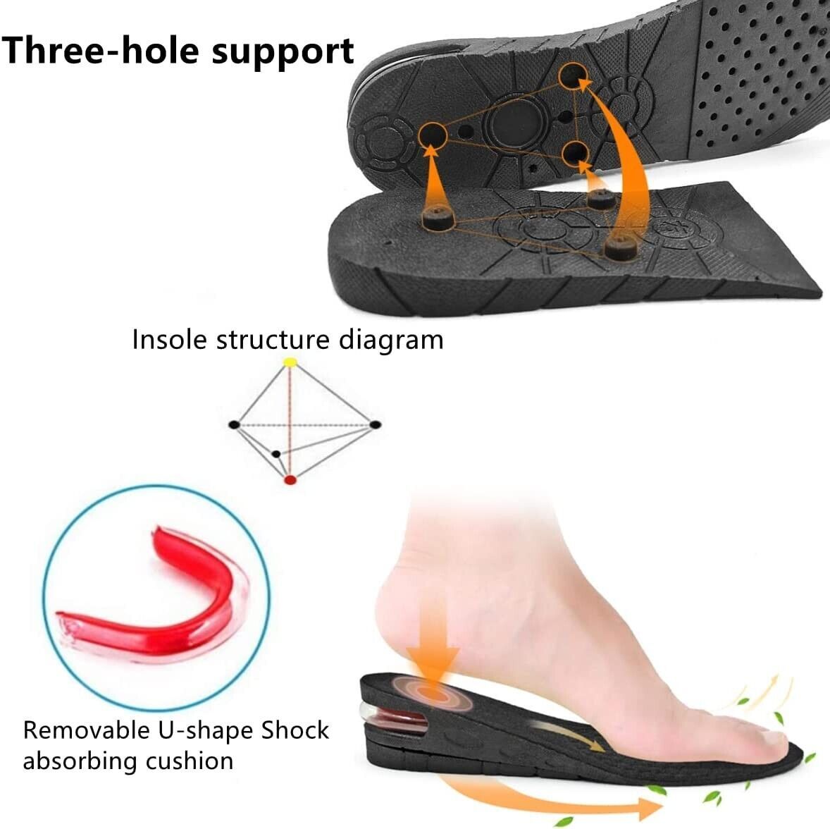 Invisible Height Increased Insoles